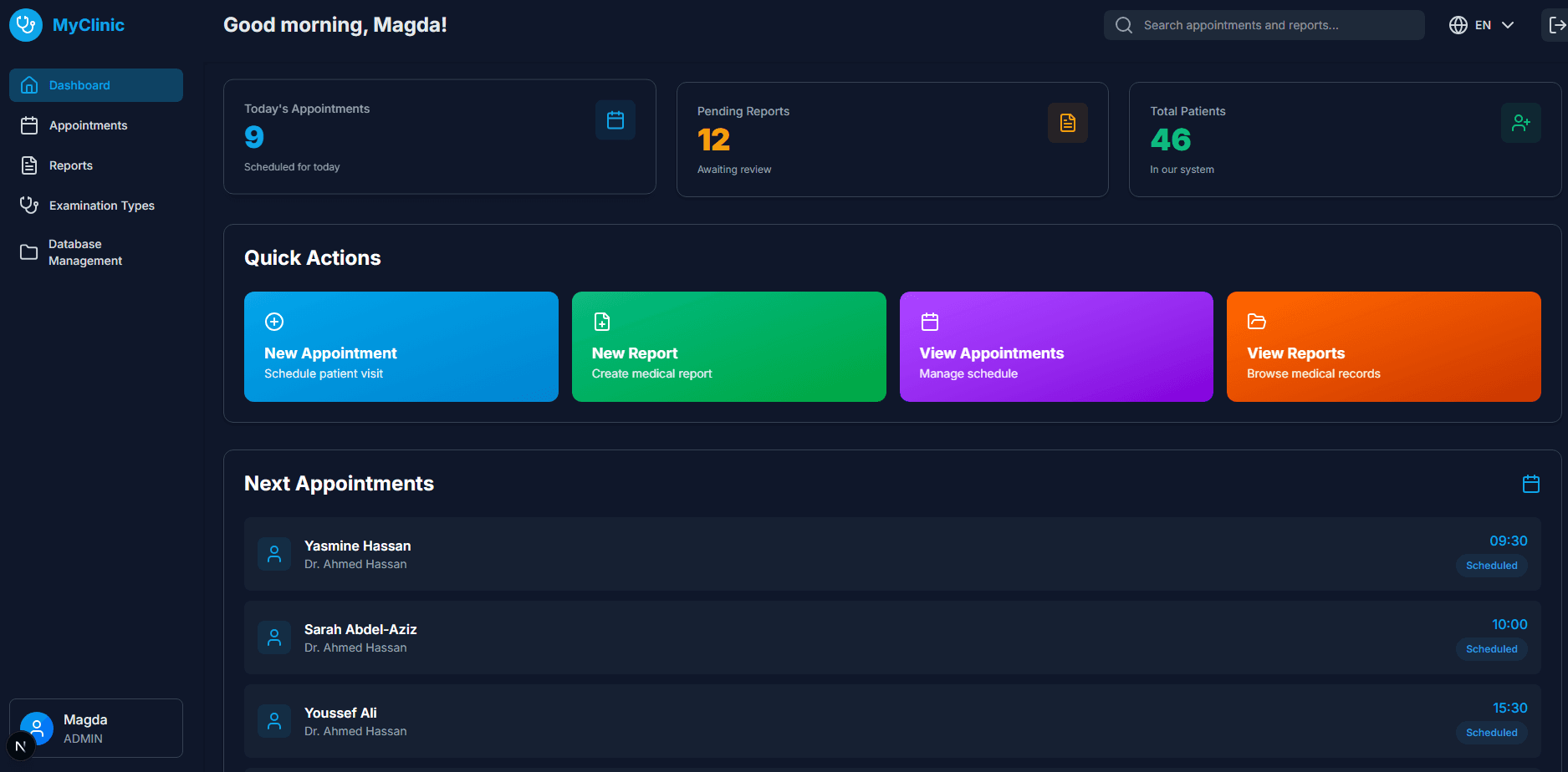 Internal Clinic System